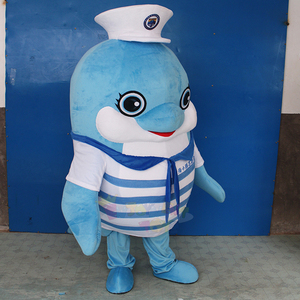 Adorable Peluche de Delfín Azul de Anime, Disfraz de Mascota de Alta Calidad, Adorable y Móvil, en Venta, Talla XL para Fiestas - Product Image 2