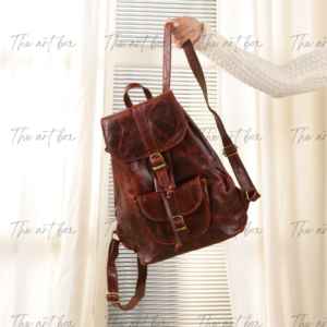 Sac à dos en cuir pleine fleur de grande capacité pour voyages, marque privée, personnalisé, 100% cuir véritable, sac à dos pour ordinateur portable - Product Image 5