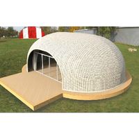 Dôme transparent en graphène EPS, maison en fibre de verre, tente dôme géodésique, maison préfabriquée en polystyrène