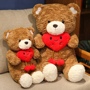All'ingrosso carino Love Bear peluche animali di peluche decorazione per la casa di san valentino regalo di peluche con cuore bambola - Product Image 4