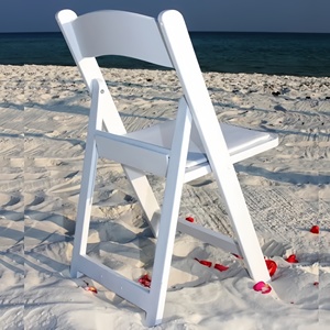 Wholesale Wimbledon <strong>White</strong> Resin Folding Chair for Outdoor Garden Hotel <strong>Hall</strong> Wedding Celebrations Party Portable Living Room - Product Image 1