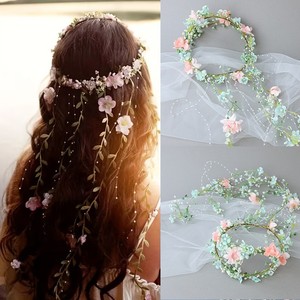<span class=keywords><strong>Couronne</strong></span> <span class=keywords><strong>de</strong></span> <span class=keywords><strong>fleurs</strong></span> bohème pastel avec branche <span class=keywords><strong>de</strong></span> perles, <span class=keywords><strong>couronne</strong></span> <span class=keywords><strong>de</strong></span> cheveux <span class=keywords><strong>de</strong></span> mariée pour femmes, bandeau floral fait main pour demoiselle d'honneur - Product Image 2