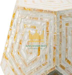 Mesa auxiliar con incrustaciones de fregona hecha a mano personalizada-muebles decorativos elegantes para el hogar al por mayor - Product Image 4