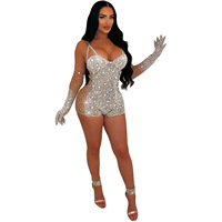 Vente flash Robe de soirée transparente de couleur unie pour les soirées
