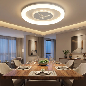 İskandinav Dekoratif LED Aydınlatma Yaratıcı Hale Şeklinde Tavan Lambası Benzersiz Sanat Motifi Büyük Boy Yüzey Montajlı Yeni Ev Daire - Product Image 1