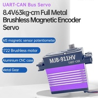 Vente directe d'usine, servo à bus UART-CAN MJB-911HV, 8,4-28V, haute tension, 63 kg, servo magnétique sans balais avec encodeur pour avions RC