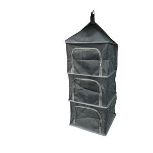 Panier de rangement extérieur pliable multicouche anti-moustiques pour le séchage des aliments, légumes et poissons en camping, en matériau PE - Product Image 2