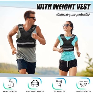 Chaleco Deportivo Ajustable con Peso, Reflectante, para Correr al Aire Libre, Chaleco con Peso para Entrenamiento - Product Image 3