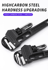 High Quality Heavy Duty Manual Hand Tools Carbon Steel <strong>Pipe</strong> Pliers <strong>Wrench</strong> - Product Image 2