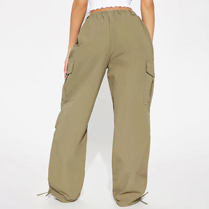 Vente en gros Streetwear personnalisé de haute qualité <span class=keywords><strong>pantalon</strong></span> de survêtement ample en polyester <span class=keywords><strong>grande</strong></span> <span class=keywords><strong>taille</strong></span> pour <span class=keywords><strong>femme</strong></span> à jambes larges - Product Image 4