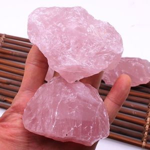 <strong>Wholesale</strong> Pink Natural Rough Rose Quartz <strong>Crystal</strong> Stone Feng Shui Style <strong>Raw</strong> <strong>Crystal</strong> for Crafts - Product Image 2