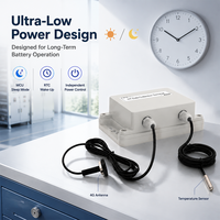 Colector de Datos Inalámbrico 4G/LoRa de Bajo Consumo con Carcasa Impermeable, 1*SIM para Monitoreo de Temperatura Industrial IoT