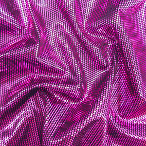 Tissu en polyester spandex brillant avec des pois argentés en feuille d'or pour la confection de robes et de vêtements de spectacle, vente en gros - Product Image 5