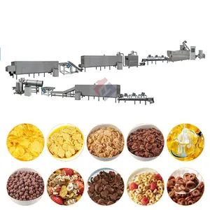 Fully automatic breakfast corn flakes machine shaped animals dispenser processing line