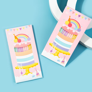 Spiral Slim Pencil-Shaped Birthday Candles Macaron Colors <b>Paraffin</b> Cake Decoration For Birthdays - Product Image 1