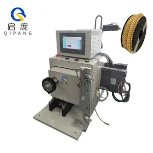 Qipang presisi PLC mesin spooling kabel bulat kawat datar mesin Rewind kawat tembaga mesin lilitan kawat