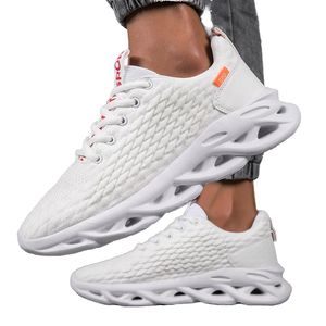 Chaussures de sport pour hommes, fabrication sur mesure, grande taille 46, doublure en maille respirante, style élégant, décontractées pour la salle de sport, pour l'été et l'automne - Product Image 4