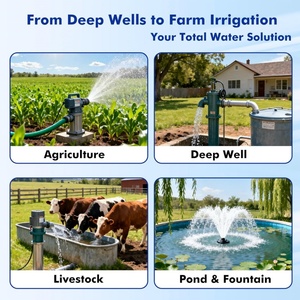 20hp 30hp High Lift <b>Submersible</b> Solar Water Deep Well <b>Pump</b> for Deep Well Agriculture Farm Irrigation Home Pompe Solaire AC So - Product Image 1