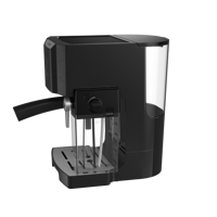 Machine à café électrique automatique en plastique 1450W avec pression de 15 bars, programmable et autonettoyante, capacité de 12 tasses pour usage domestique