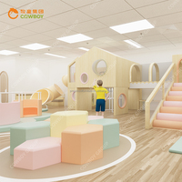 Estructura de Juego Interior para Niños en Tonos Pastel para Negocios de Cafeterías Infantiles