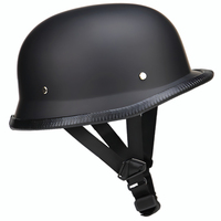 Cómodo Casco Ajustable Estilo Alemán Vintage, Casco de Moto Abierto, Casco de Motocicleta, Medio Casco