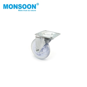 Manufacture 1.5/2/2.5/3 Inch Transparent Trolley Swivel Caster <b>Wheel</b> Office <b>Desk</b> Light Duty <b>Wheel</b> Castor for Furniture - Product Image 1