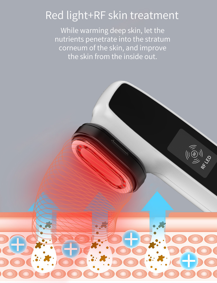 Facial Mesotherapy Electroporation LED Photon RF Face Lifting Tightener Machine