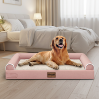 Orthopädisches Hundebett für Mittelgroße und Große Hunde, Eierkarton-Schaumstoff, Polster-Sofa, Wasserdichter TPU-Bezug, Rutschfest, Waschbar, Abnehmbarer Bezug