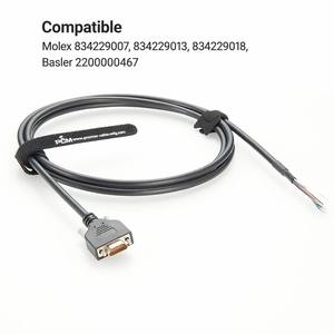 Kabel Pigtail Micro DB15 Female untuk Kartu Antarmuka Basler CXP-12 Kompatibel ImaWorx Molex 834229018 834229007 Basler 2200000467 - Product Image 3