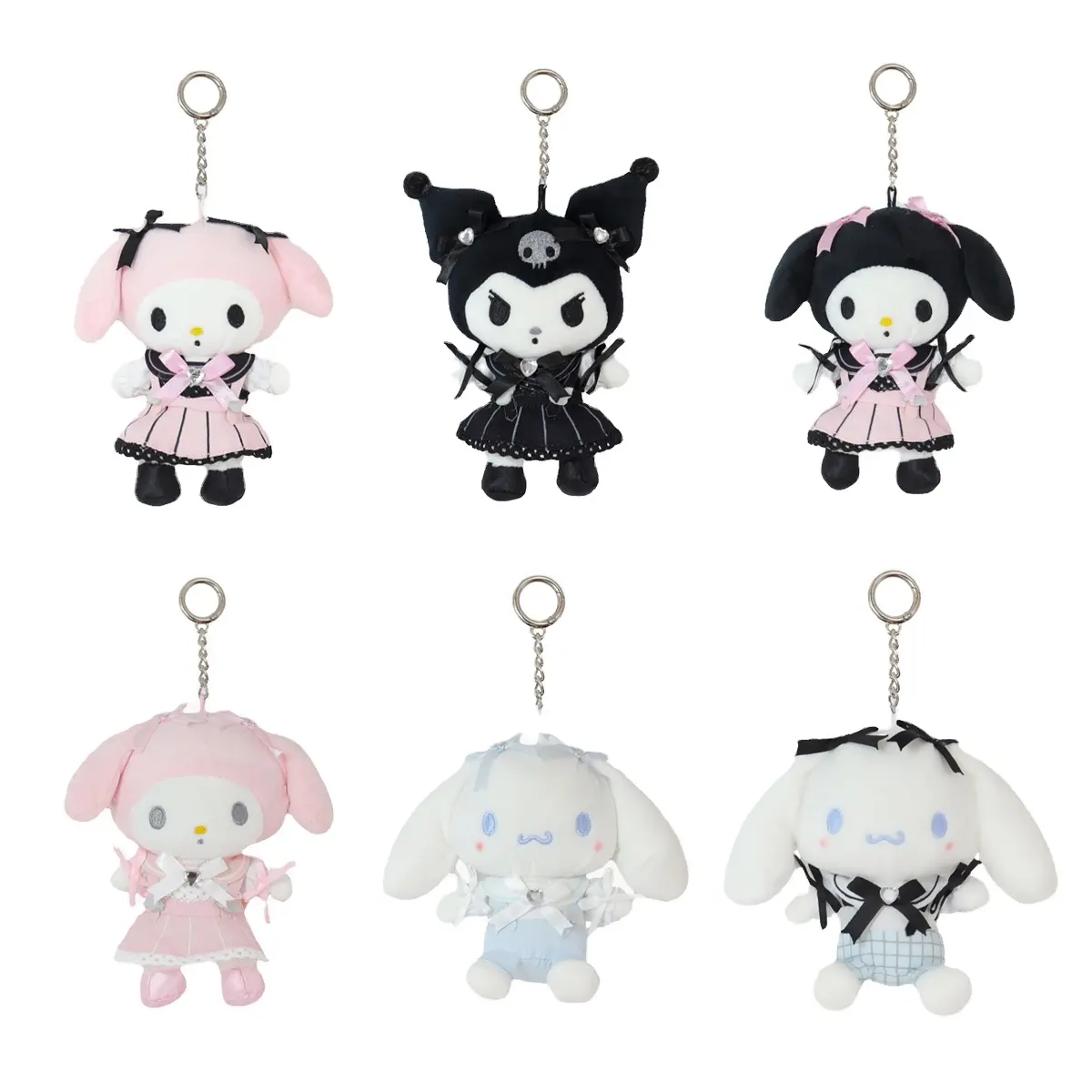 Kuromi-Colgante de felpa con dibujos animados para perro, llavero de animales de peluche de 12cm