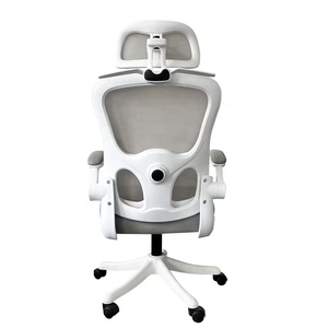 Chaise de <span class=keywords><strong>bureau</strong></span> ergonomique moderne en maille avec siège en tissu maillé, pivotante, réglable en hauteur, dossier haut, mousse PP - Pour usage domestique - Product Image 4