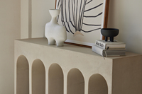 Meubles de salon minimaliste wabi sabi home art déco console de table moderne en béton japandi