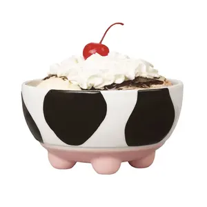 호주 핫 세일 암소 디자인 세라믹 아이스크림 컵