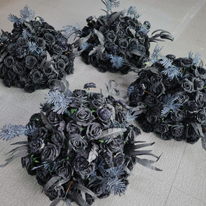 Artificial Floral Balls Silk Red Rose Hyacinth <strong>Table</strong> <strong>Flower</strong> Ball Centerpiece <strong>Arrangement</strong> for Wedding Decoration - Product Image 6