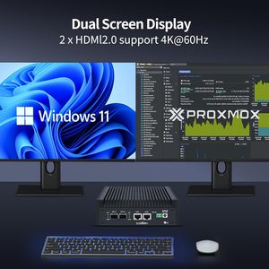 Cwwk 2X 10gbe SFP + máy tính mini với 2 x i226-V 2.5gbe Lan S8 n355 Mini PC (nâng cấp n305) thiết bị tường lửa opnsense Micro PC - Product Image 6