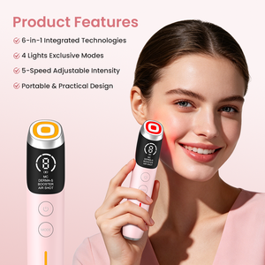 Dispositivo <span class=keywords><strong>de</strong></span> Belleza Seis en Uno para Cuidado Facial Completo: Esculpidor Facial, Tonificador, Reafirmante, Borrador <span class=keywords><strong>de</strong></span> Líneas Finas, Varita Moldeadora y Reafirmante - Product Image 2