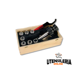 Case with collet chuck and SERRMAC/FAMUP ring <b>nut</b> - Product Image 1