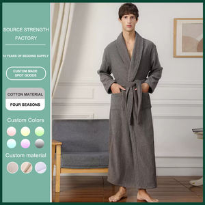 Última toalla personalizada <span class=keywords><strong>de</strong></span> invierno, ropa <span class=keywords><strong>de</strong></span> dormir <span class=keywords><strong>de</strong></span> manga larga <span class=keywords><strong>de</strong></span> algodón puro, ropa <span class=keywords><strong>de</strong></span> dormir unisex, súper suave y cálida para él y para ella - Product Image 4