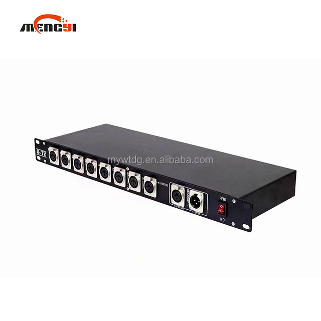 Dmx512 Controller 8 Way DMX Splitter Stage Light Controller Signal Amplifier Splitter DMX Distributor
