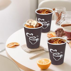 Party and Event Drinkware Disposable Double Wall Printed 8 OZ Paper Cups for <b>Hot</b> Drinks High Quality Insulated Paper Cups - Product Image 6