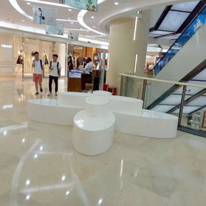 Y130 moderne banc en forme de fleur extérieur public attente Pot de fleur meubles avec hôtel salle à manger caractéristiques - Product Image 6