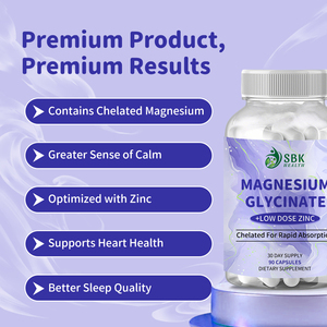 High Quality Magnesium Glycinate Capsules for Adult Sleep Support Muscle Relaxation and Nerve Support Overall Wellness Pills - Product Image 4