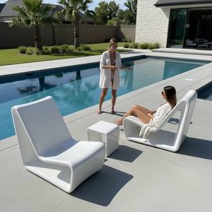 Sillas de Fibra de Vidrio Modernas para Exteriores, Sillas Individuales Resistentes para Uso en Hoteles y Resorts - Product Image 2