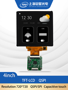 Modulo LCD TFT IPS Quadrato 4.0\" 480*480 con Touch per Pannelli Smart Home e Industriali 86*86 - Product Image 3