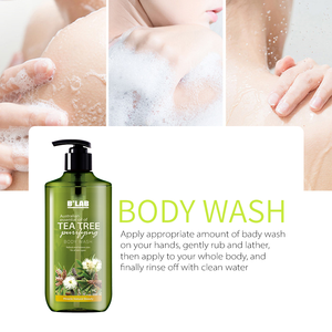 Gel de Ducha Natural de Marca Privada OEM con Extractos Refrescantes de Árbol de Té de Alta Calidad - Product Image 4