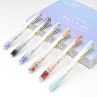 Stylo plume effaçable Guide de calligraphie pour débutants Stylo plume à cartouche rechargeable avec boîte-cadeau pour les apprenants en écriture