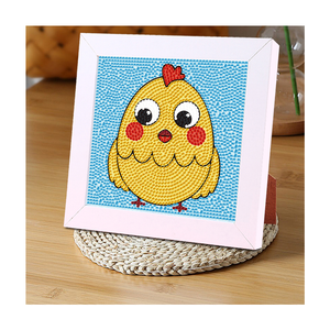 Peinture au diamant de <span class=keywords><strong>panda</strong></span>/abeille/lapin mignon-Kit de bricolage pour enfants avec autocollants et outils (non toxique, parfait pour les débutants) - Product Image 6