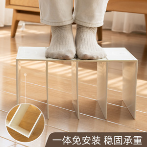 Plastic Bookend Shelf With 4 Compartments For Desktop Book Storage White Color Student Desk Organizer SD-9616 - Product Image 5