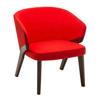 Fauteuil d'appoint de luxe haut de gamme pour salon, en bois massif, moderne, pour appartement et villa