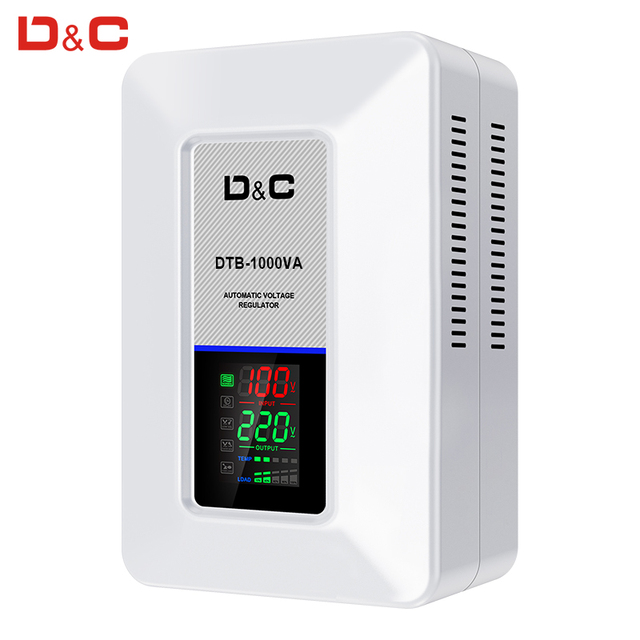 220 Volt Regulator 1KVA 2KVA 3KVA AC Voltage Stabilizer for Home Application Relay Type Automatic Electronic Universal Socket